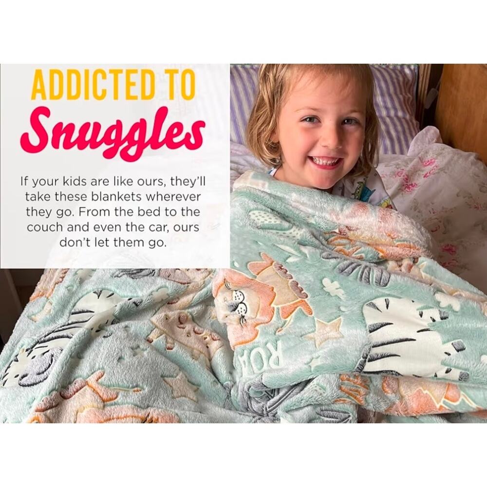 60x50 Soft Glow-In-The-Dark Blanket - Picture 6 of 6